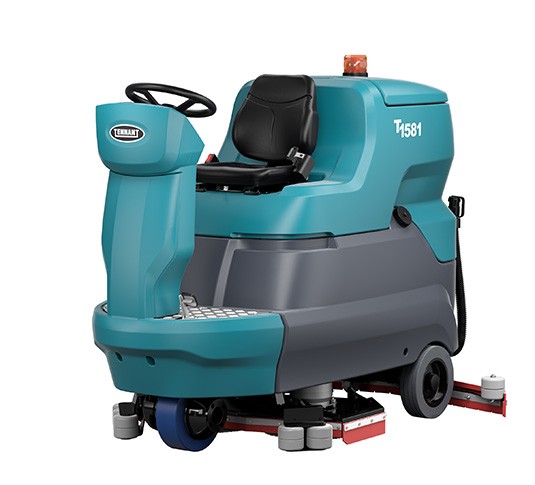 T1581 Ride-On Floor Scrubber Left